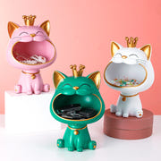 Lucky Resin Crown Cat Bigmouth Cat Storage