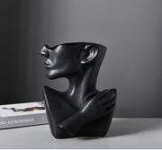 Modern Human Head Flower Vase