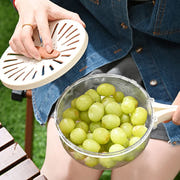 Fruit Drain Basket With Lid Vegetable Washing Bowl Kitchen Gadgets