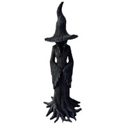 EAZZ Halloween Witch Statue – 20” Tall Resin Figurine with Gothic Details