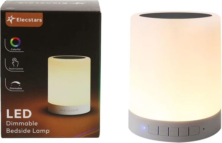Elecstars Touch Bedside Lamp - with Bluetooth Speaker
