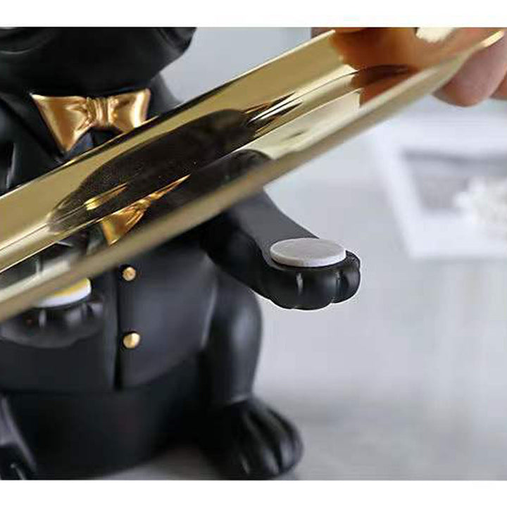 French Bulldog Tray Statue