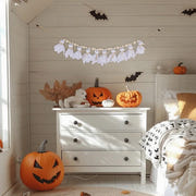 7Ft Halloween Ghost Garland with Wooden Beads