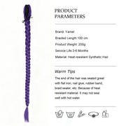 Rose Bud Rumi 40' Purple Braided Ponytail Extension