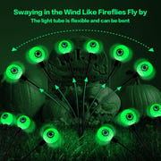 BeHiller 2-Pack Solar Halloween Eyeball Lights