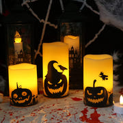 Eldnacele Halloween Flameless LED Candles