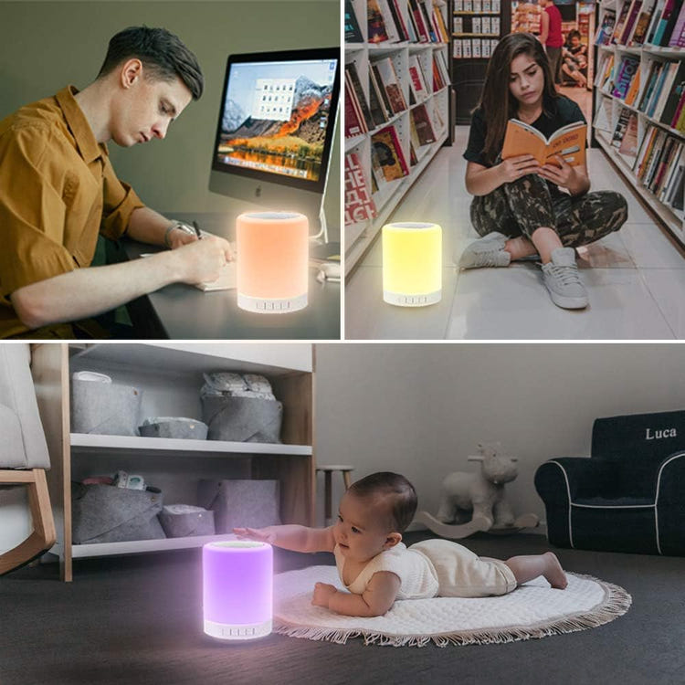 Elecstars Touch Bedside Lamp - with Bluetooth Speaker
