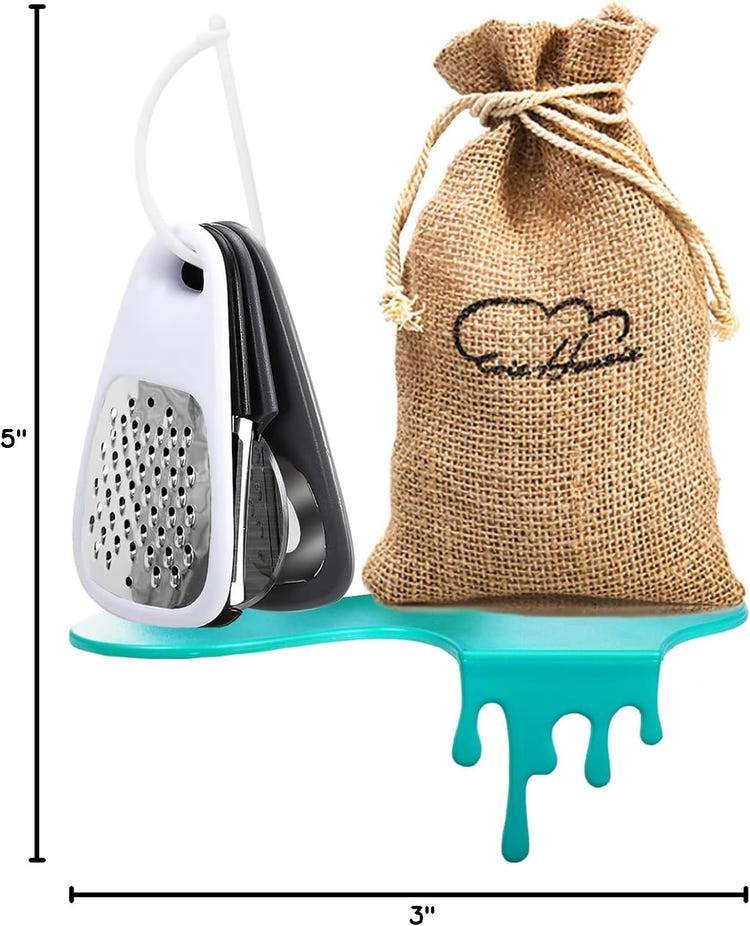 5 Piece Kitchen Tools Set with Grater Peeler Opener and Cutter