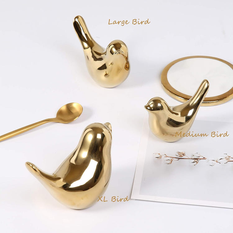 FANTESTICRYAN Gold Bird Decorative Figurine