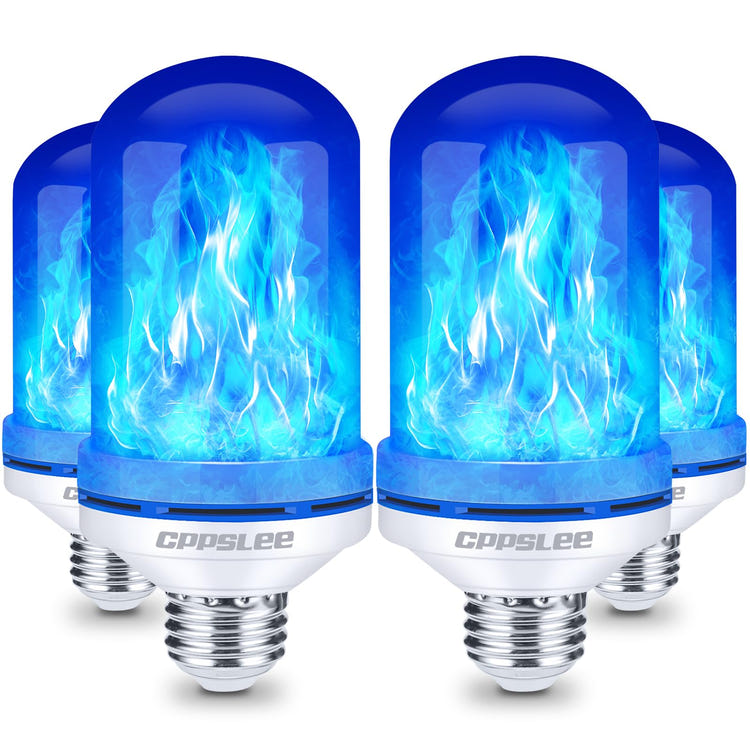 LED Flame Light Bulbs – 2 Pack, 4 Modes, E26 Base