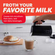 Instant Pot Milk Frother, 4-in-1 Electric Milk Steamer 500W, Black