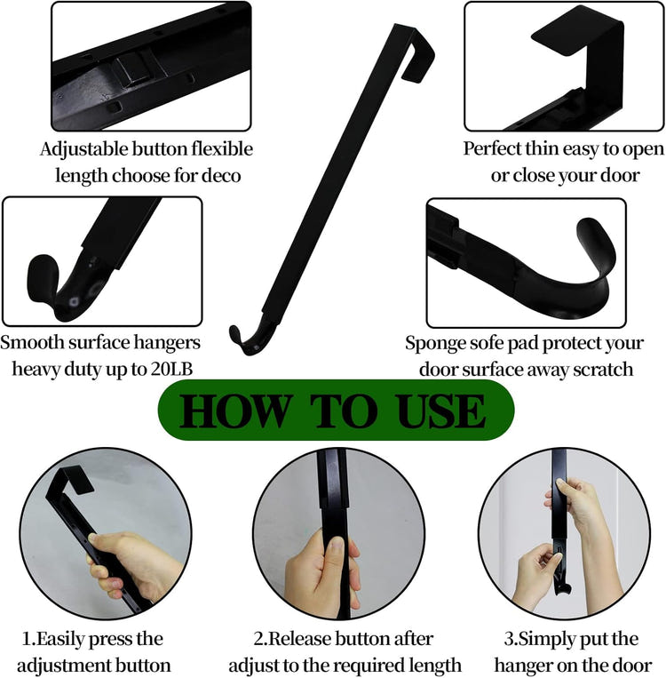 GP Life Adjustable Wreath Door Hanger