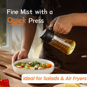 TrendPlain 16oz/470ml Glass Olive Oil Sprayer for Cooking