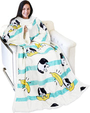 Catalonia Sherpa Wearable Blanket with Sleeves Arms