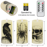 Eldnacele Halloween Flameless LED Candles