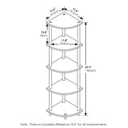 Furinno Turn-N-Tube 5 Tier Corner Display