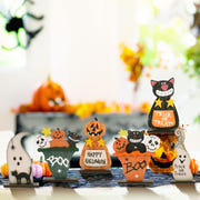 Halloween Wooden Tabletop Decorations (Set of 5)