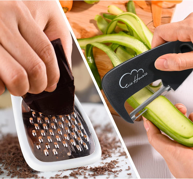 5 Piece Kitchen Tools Set with Grater Peeler Opener and Cutter
