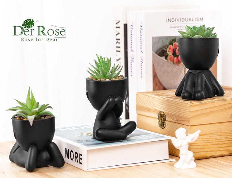 Der Rose Artificial Succulent Plants Set of 3