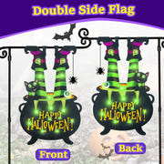 Halloween Lighted Garden Flag for Outside