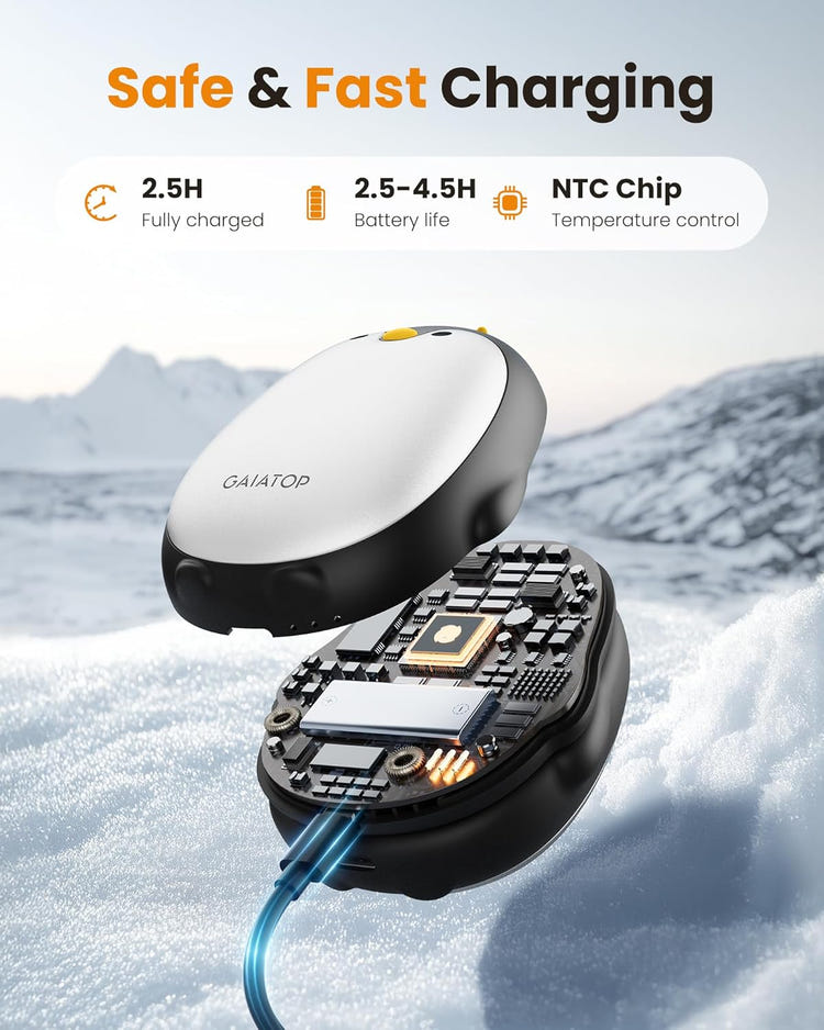 Gaiatop Magnetic Hand Warmers Rechargeable 2 Pack