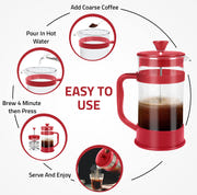 Utopia Kitchen 34 Ounce 1 Liter French Press Coffee Maker