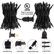Minetom 25FT Halloween Purple String Lights