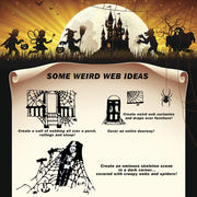1400 Sqft Halloween Spider Web with 150 Fake Spiders