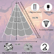550 LED Halloween Spider Web Lights