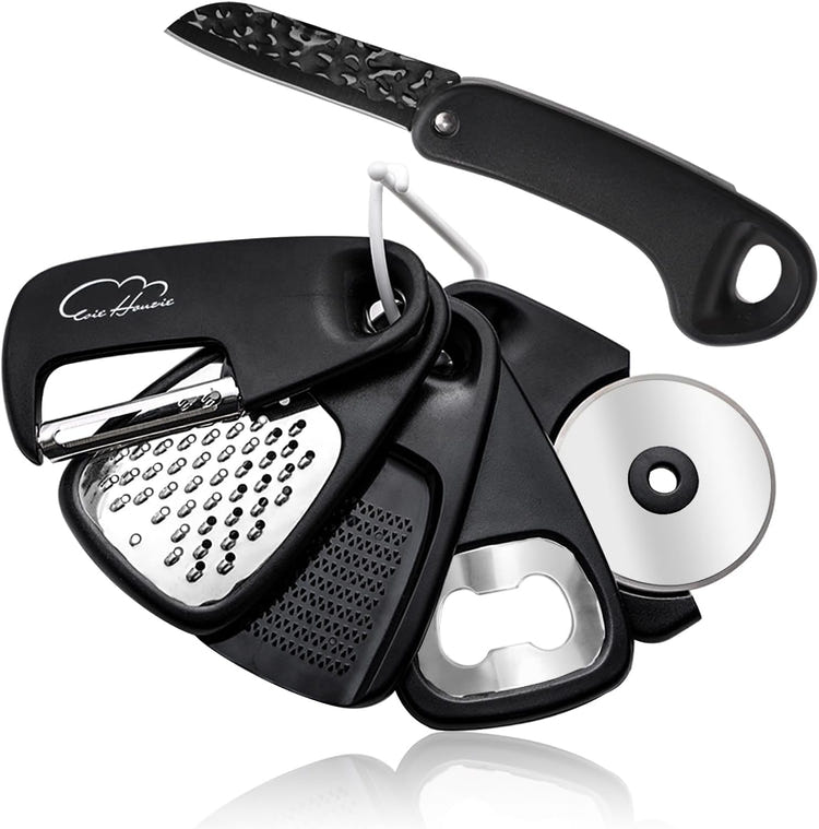 5 Piece Kitchen Tools Set with Grater Peeler Opener and Cutter
