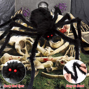 '200' Spider Web with 59' Giant Spider – Halloween Outdoor/Indoor Decor for Yard
