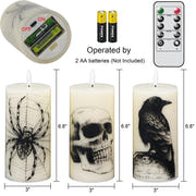 Eldnacele Halloween Flameless LED Candles
