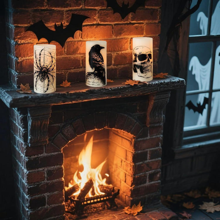 Eldnacele Halloween Flameless LED Candles
