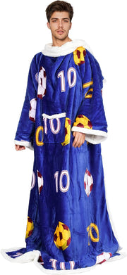 Catalonia Sherpa Wearable Blanket with Sleeves Arms