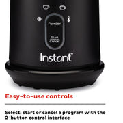Instant Pot Milk Frother, 4-in-1 Electric Milk Steamer 500W, Black