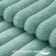 Pallene Faux Fur Plush Throw Pillow Covers 18x18 Set of 2