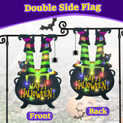 Halloween Lighted Garden Flag for Outside