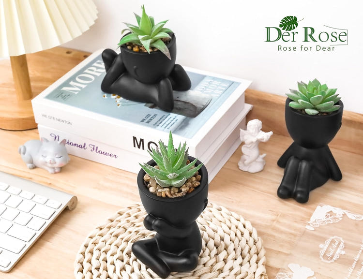 Der Rose Artificial Succulent Plants Set of 3