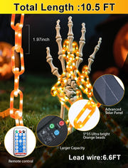 Halloween Battery-Operated Orange LED String Lights
