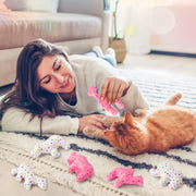 MALLMALL6 Halloween Catnip Toys – 5pcs Pumpkin Teething Set for Kittens & Cats