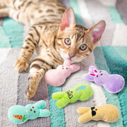MALLMALL6 Halloween Catnip Toys – 5pcs Pumpkin Teething Set for Kittens & Cats