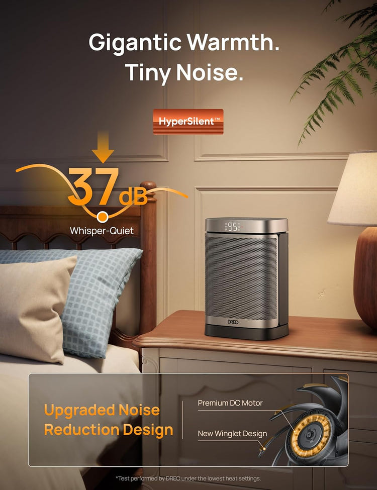 Dreo Space Heater, 1500W Portable Electric Heaters for Indoor Use