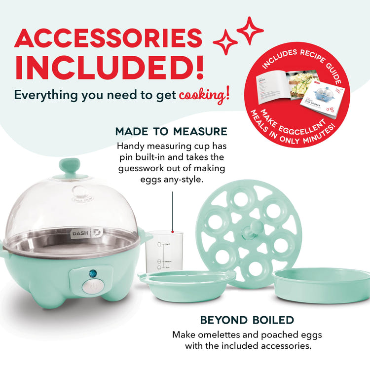 DASH Rapid Egg Cooker: 7 Egg Capacity Electric Egg Cooker for Hard Boiled Eggs