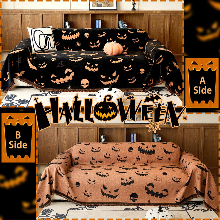 EVENHUG Halloween Reversible Sofa Cover