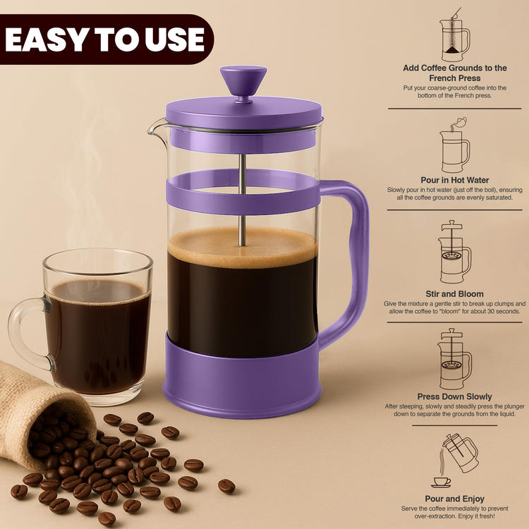 Utopia Kitchen 34 Ounce 1 Liter French Press Coffee Maker