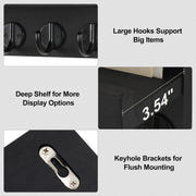 Wall Key and Mail Holder with Shelf