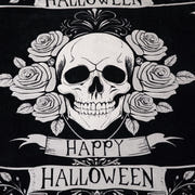 EVENHUG Halloween Reversible Sofa Cover