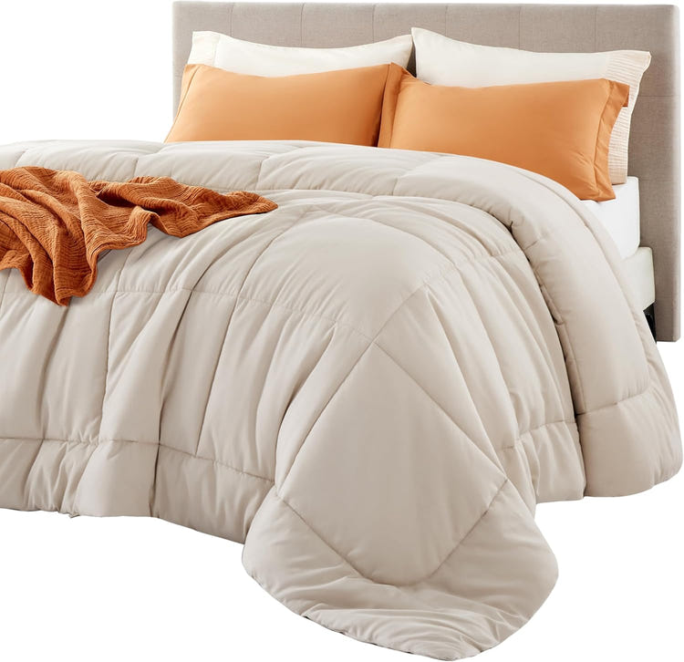 Bedsure Queen Comforter Duvet Insert White