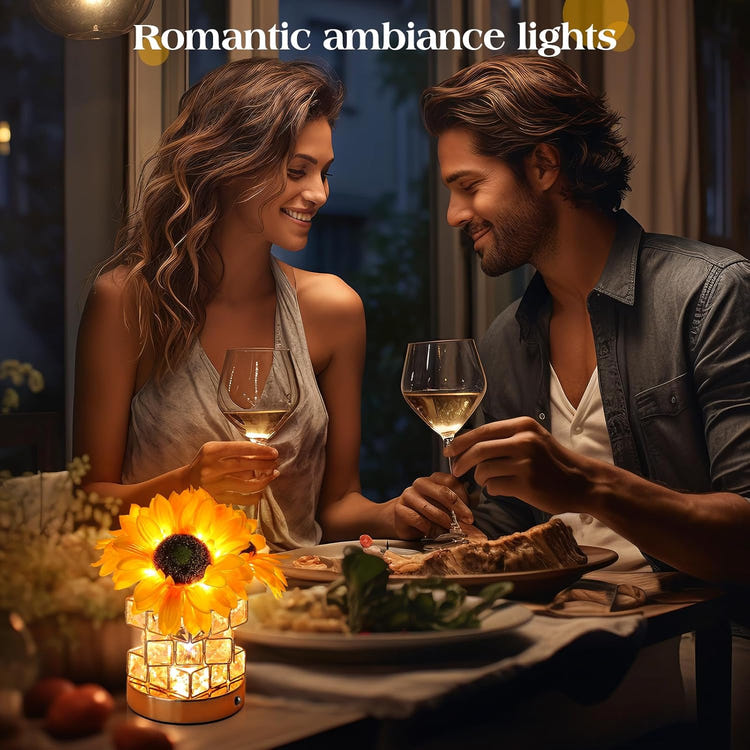 Rechargeable Sunflowers Cordless Touch Table Lamp