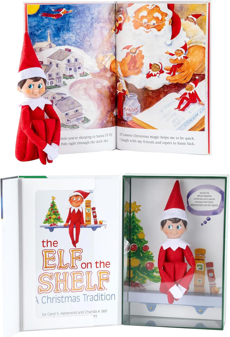 The Elf on the Shelf: A Christmas Tradition - Boy Scout Elf with Blue Eyes - Includes Artfully Illustrated Storybook, Keepsake Box and Official Adoption Certificate